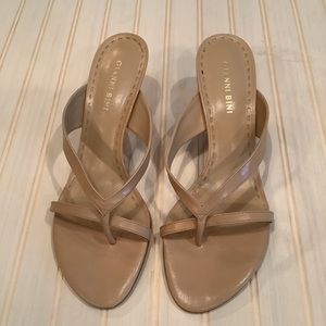 Gianni Bini Like New Leather Heeled Sandals Sz 8 1/2
